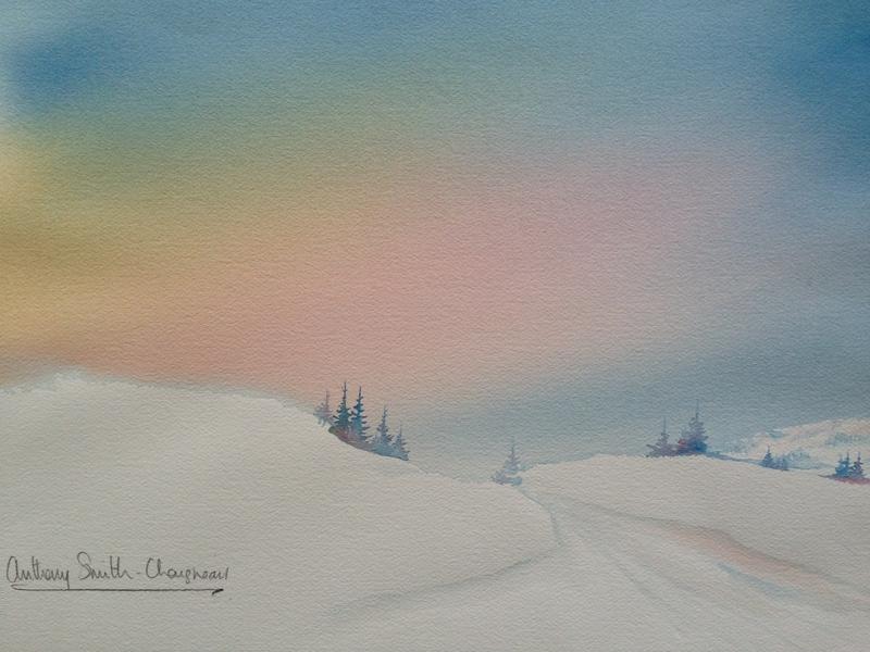 Swiss Snowy Sunset